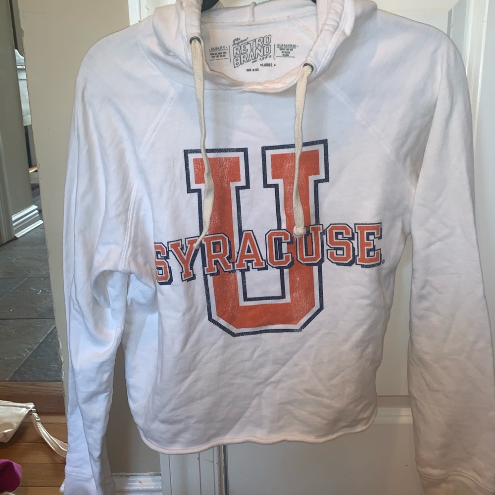 Retro Syracuse University cropped sweatshirt